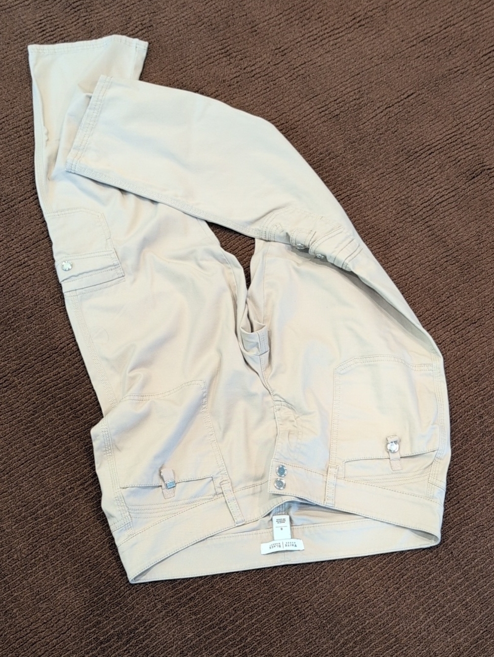 White House Black Market Beige Cropped Pants